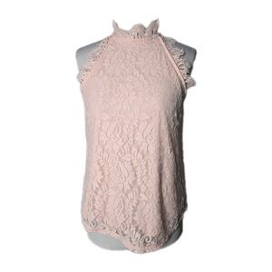 thread‎ & clover pink Lace Sleeveless Top Small S NWT